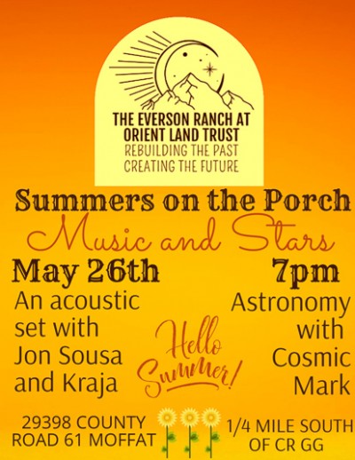 Summers on the Porch: Music and Stars 5-26-2023